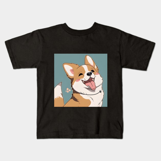 Cute and Funny Puppy Digital Download - Add Some Humor to Your Home Decor Kids T-Shirt by Leynee